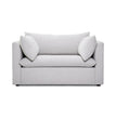 Velvet Sofa, Button Tufted Couch with 2 Pillows