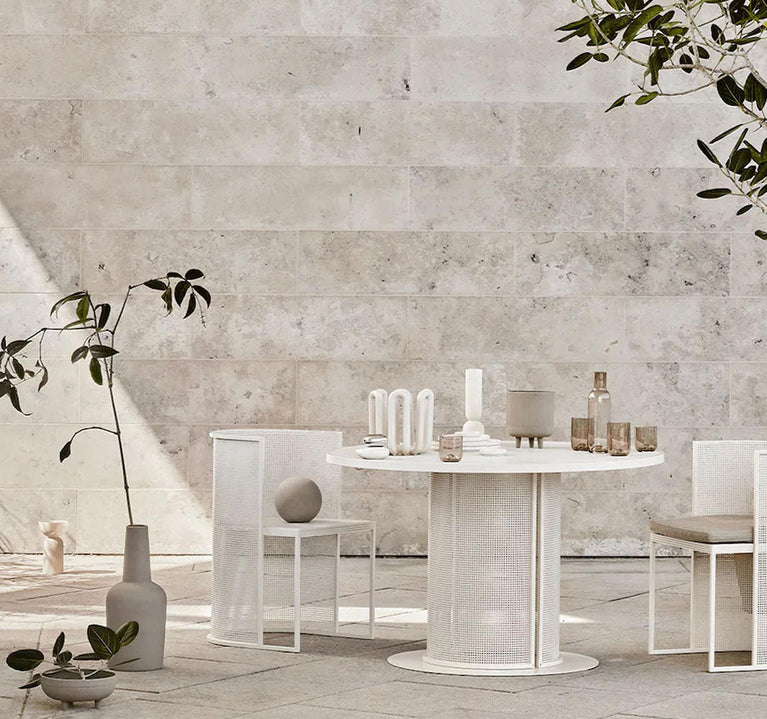 Modern White Round Dining Table Small Table