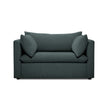 Velvet Sofa, Button Tufted Couch with 2 Pillows