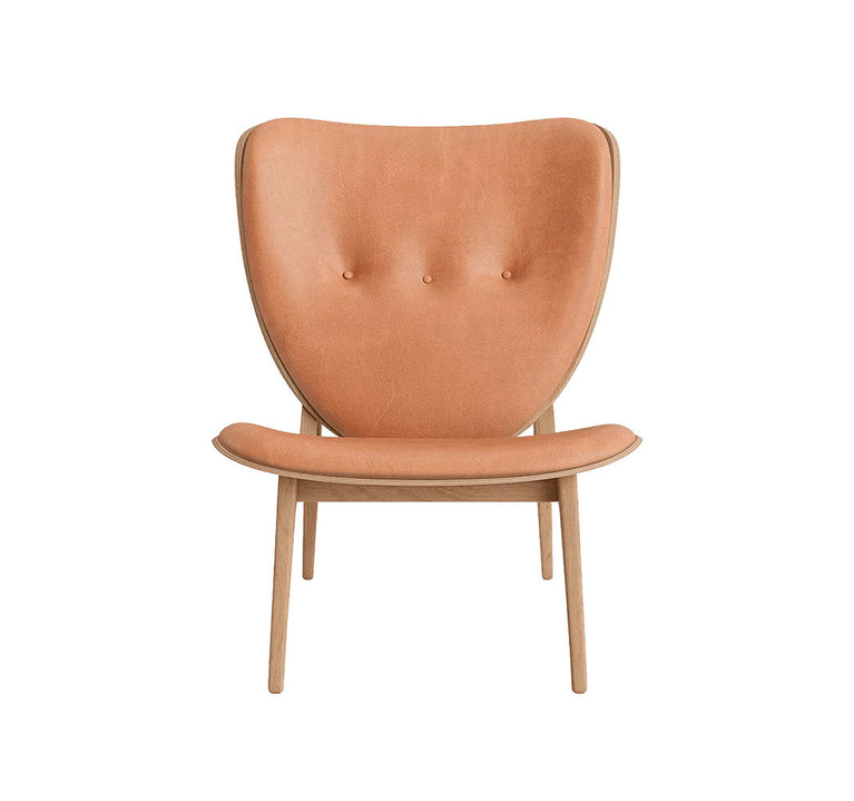 Elephant Chair, Natural / Vintage Leather Camel